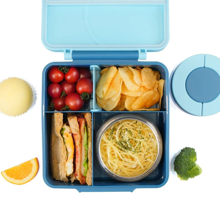 Mum Made Yum Maxi Bento Lunch Box + Food Jar - Blue