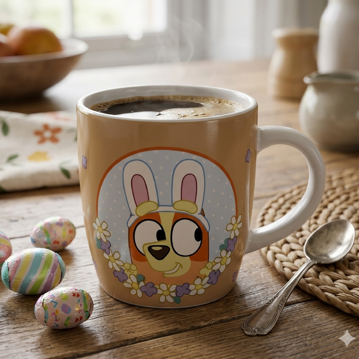 Bluey Easter Ceramic Mug - Bingo