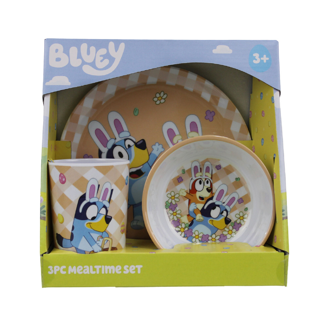Bluey & Bingo Easter 3pc Mealtime Set