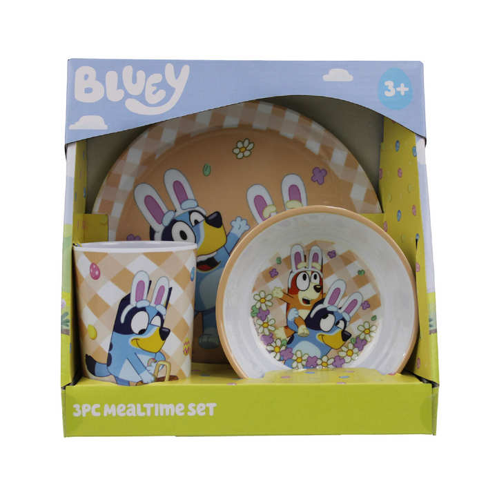 Bluey & Bingo Easter 3pc Mealtime Set