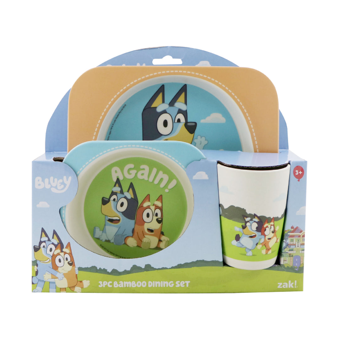 Bluey 3pc Bamboo Mealtime Set