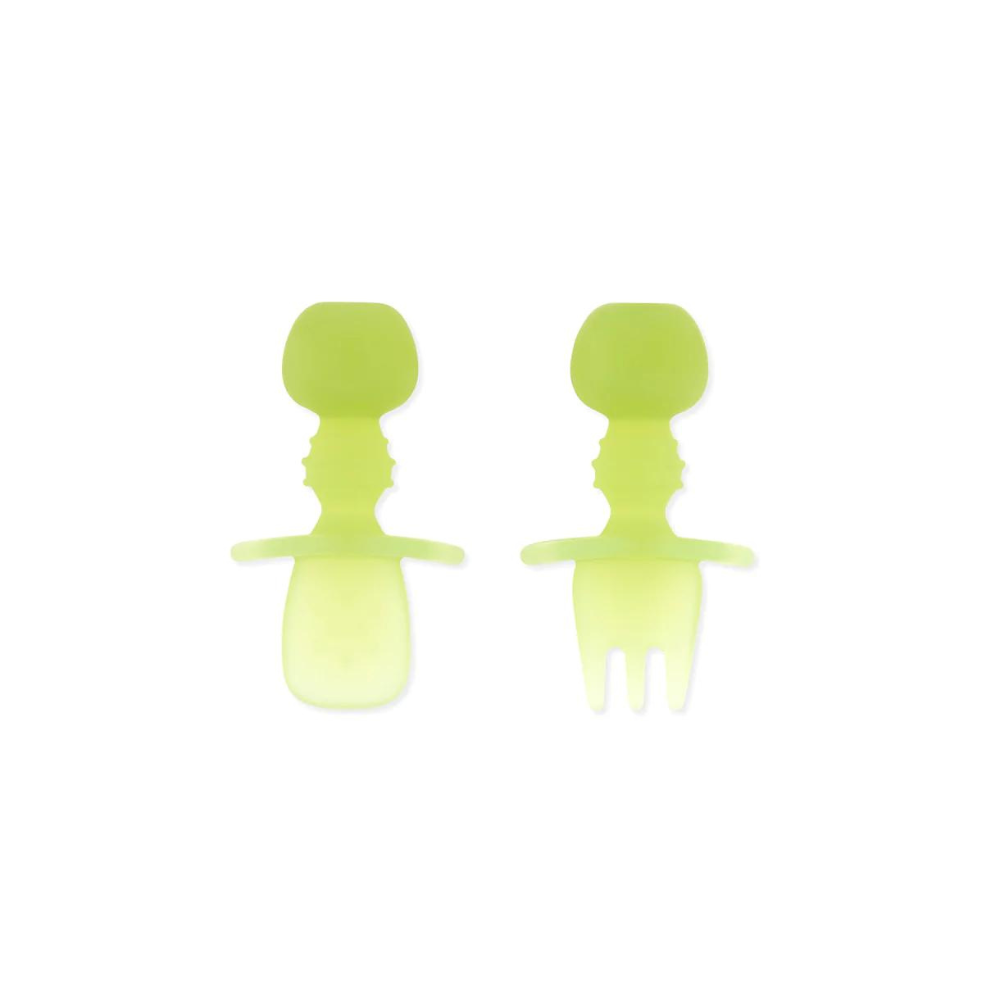 Bumkins Silicone Chewtensils - Jelly Green
