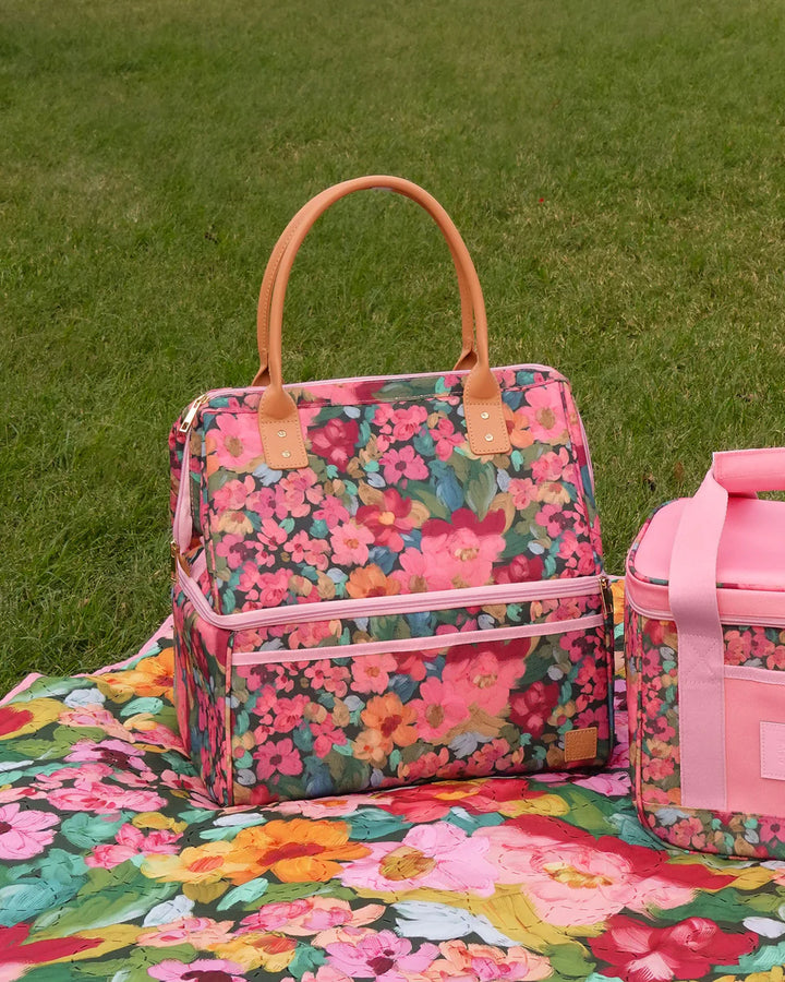 The Somewhere Co. Insulated Picnic Bag - Amongst The Flowers