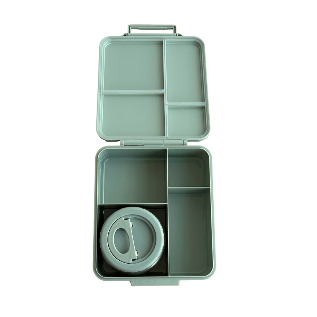 Bento Box with Food Jar - Sage Green