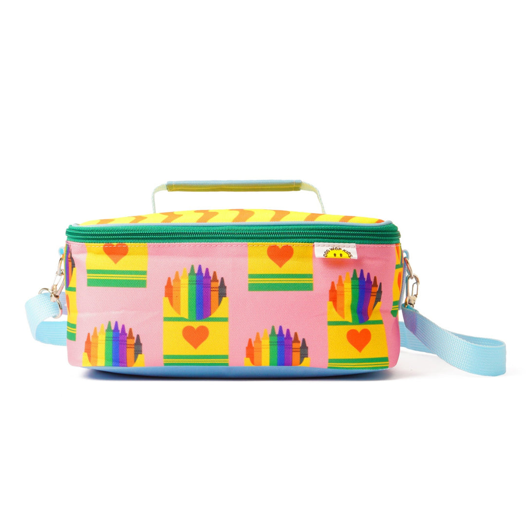 DooWop Kids Insulated Square Lunch Bag - Crayon