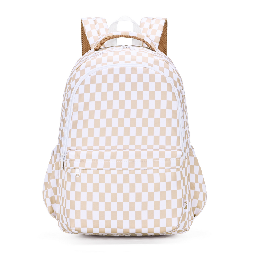 Kinnder Campus School Backpack - Caramel Check