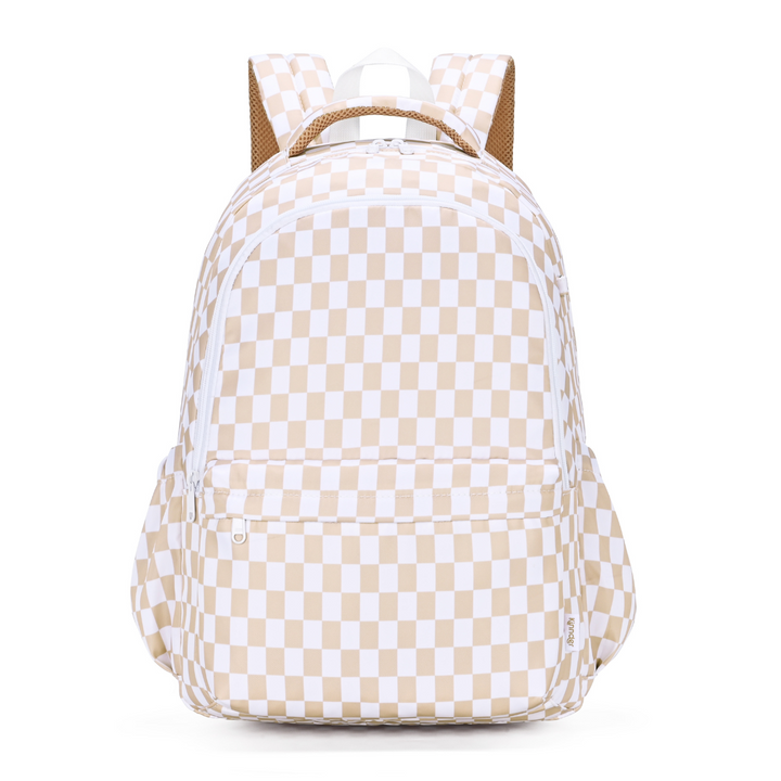 Kinnder Campus School Backpack - Caramel Check