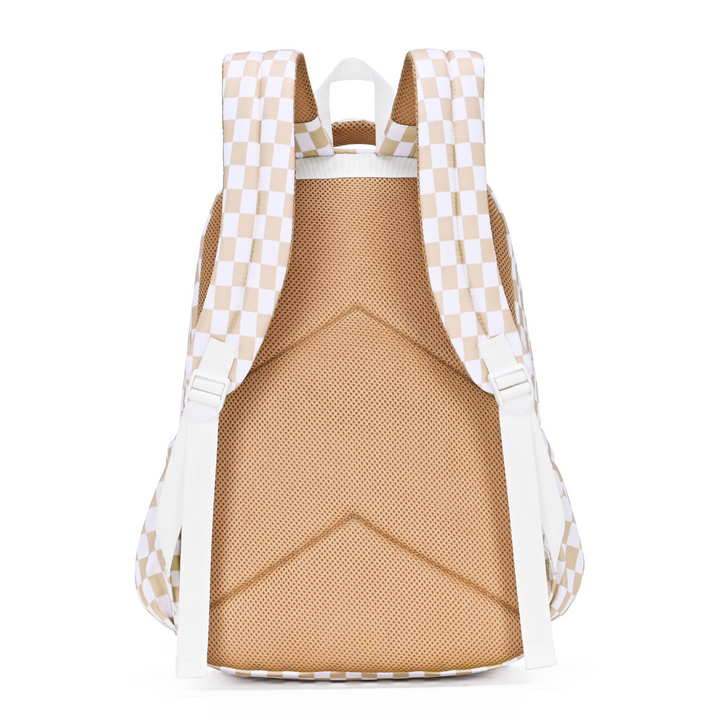 Kinnder Campus School Backpack - Caramel Check