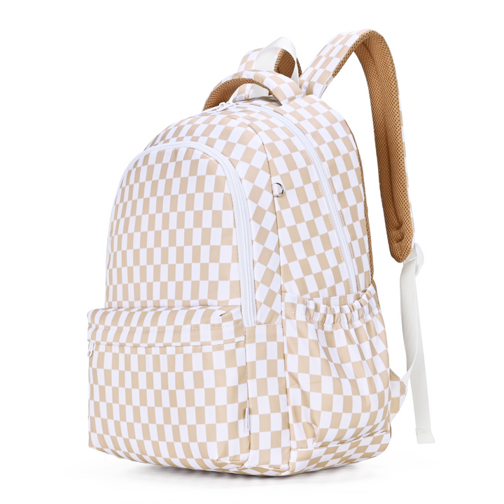 Kinnder Campus School Backpack - Caramel Check