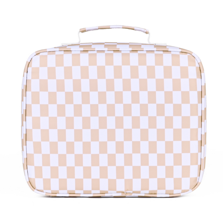 Kinnder JUNIOR Insulated Lunch Bag + Ice Pack - Caramel Check
