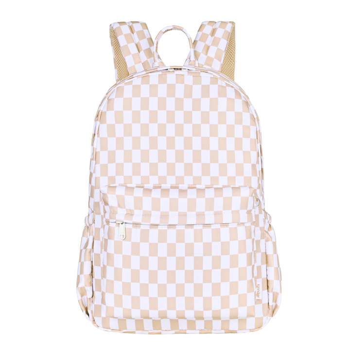 Kinnder Junior Kindy/School Backpack - Caramel Check