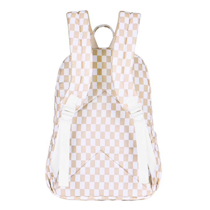 Kinnder Junior Kindy/School Backpack - Caramel Check