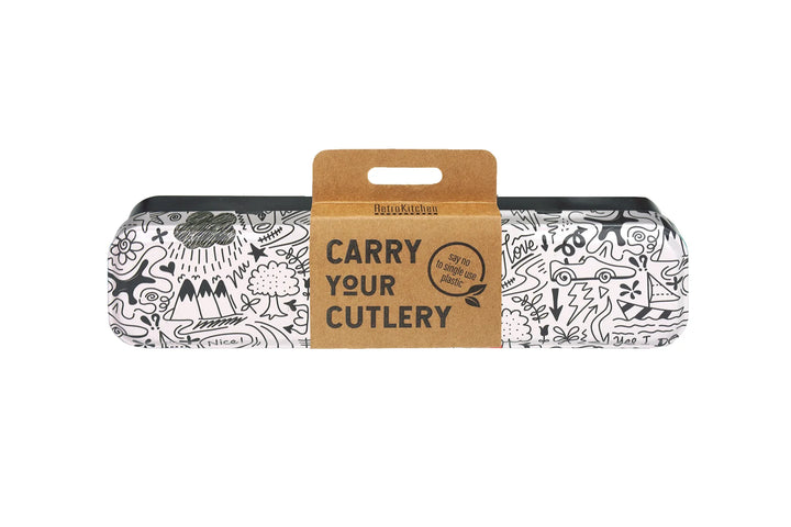 Retrokitchen Carry Your Cutlery - Doodle Art