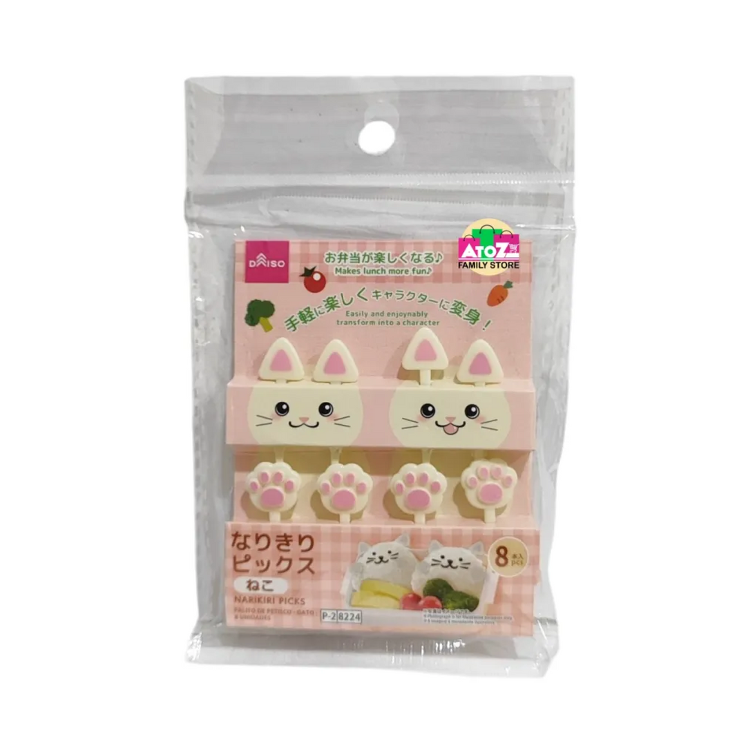 Cat Ears & Paws Food Picks