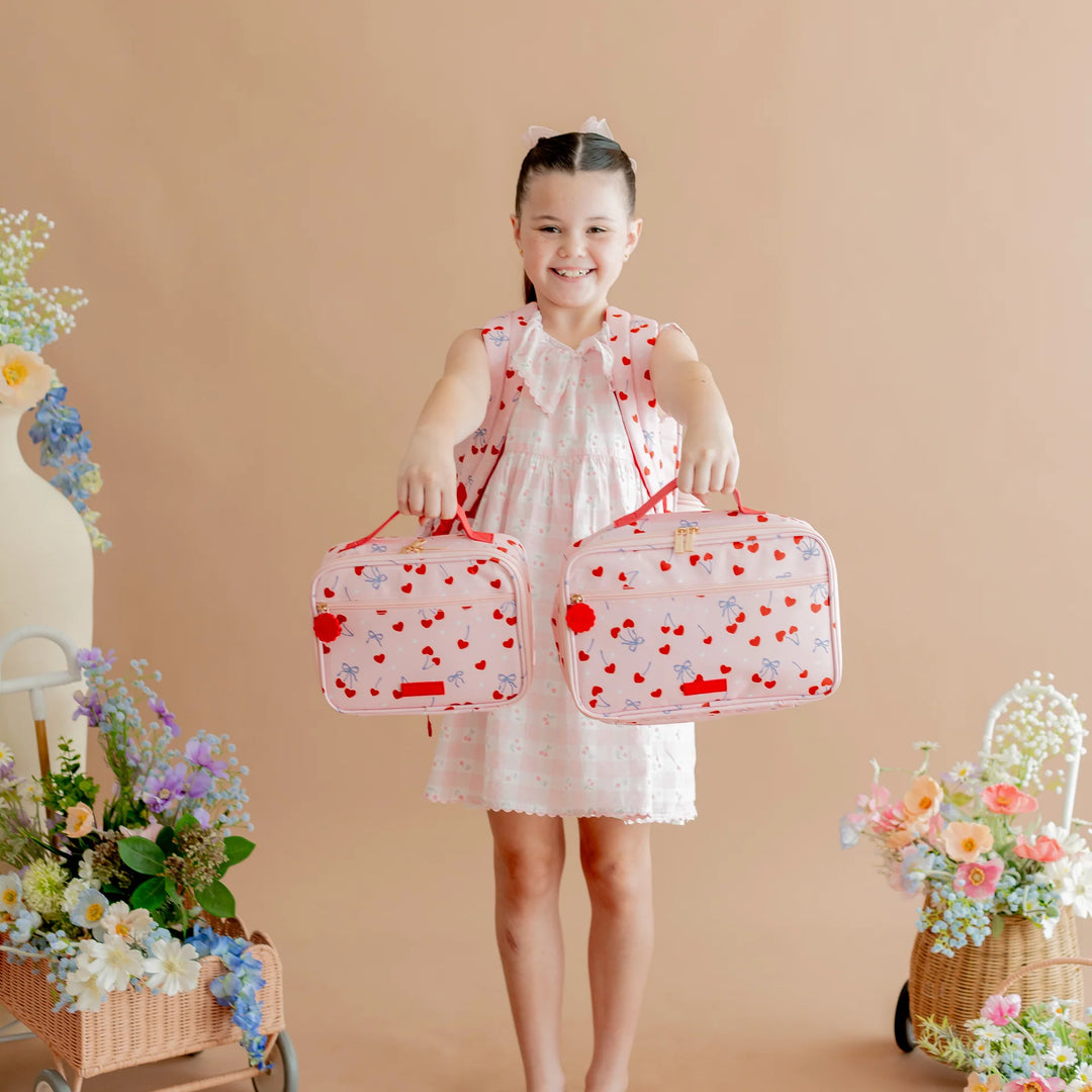 PRE-ORDER Fox & Fallow Insulated Lunch Bag - LARGE - Cherry Bomb