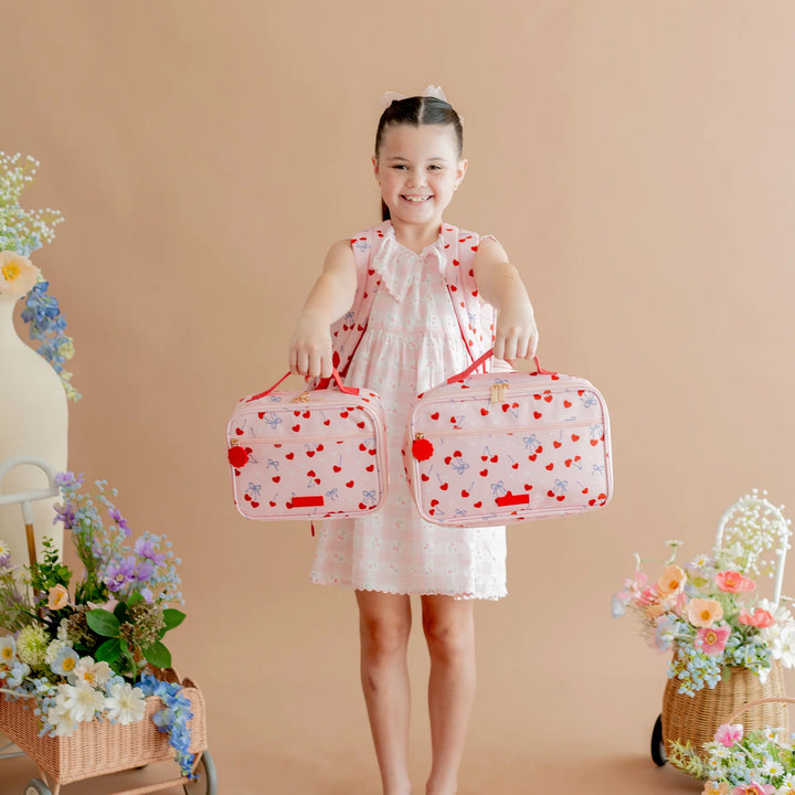 PRE-ORDER Fox & Fallow Insulated Lunch Bag - LARGE - Cherry Bomb