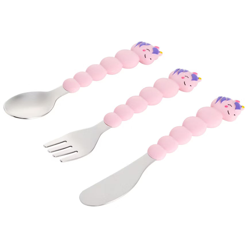 Melii Stainless Steel Cutlery Set in Case - Unicorn