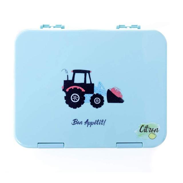 Citron Bento Lunch Box With Sandwich Cutters + Picks - Tractor