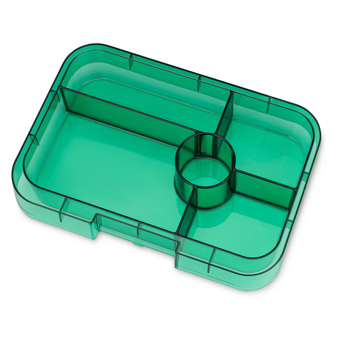 Yumbox Tapas Lunch Box 5 - Greenwich Green - Clear Green Tray