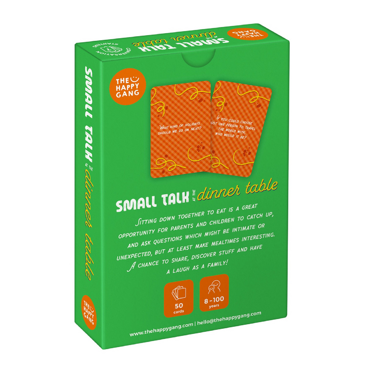 Conversation Starter Cards - Small Talk at the Dinner Table