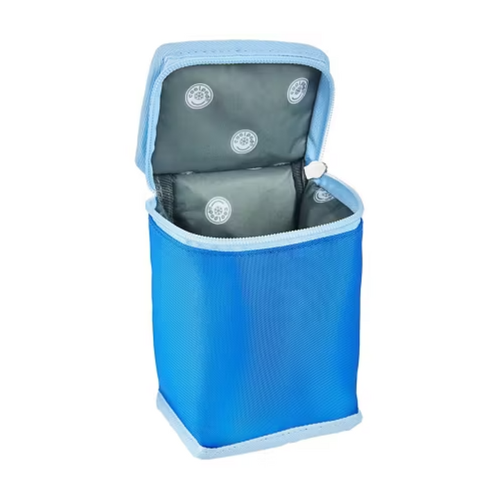 CoolPod Freezable Fruit Drink Cooler Bag - Blue/Sky Blue