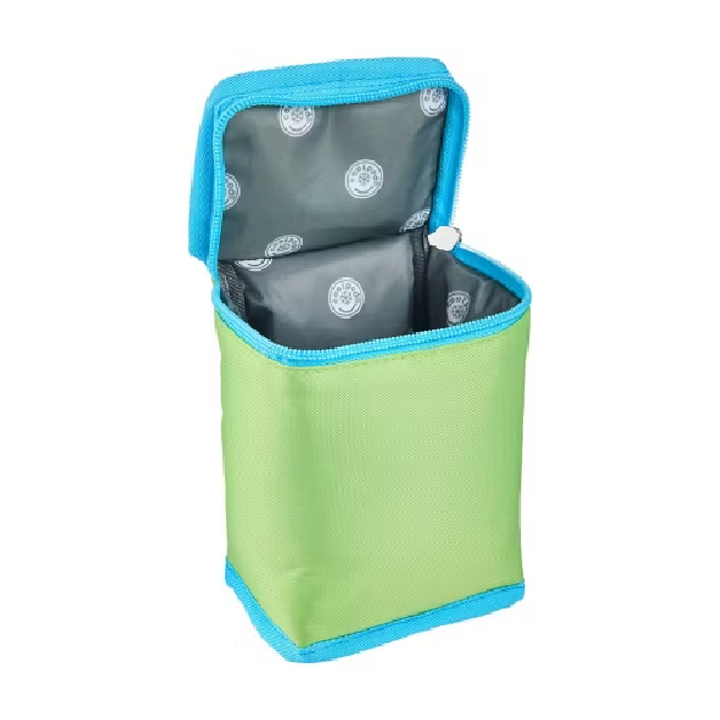 CoolPod Freezable Fruit Drink Cooler Bag - Green/Blue