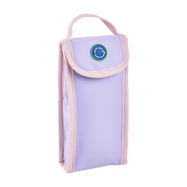CoolPod Freezable Yoghurt Insulated Squeeze Pouch - Pastel Purple/Pink