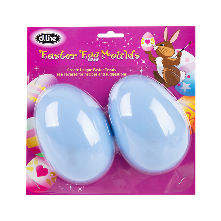 D.Line Large Plain Egg Mould Set - 2pk