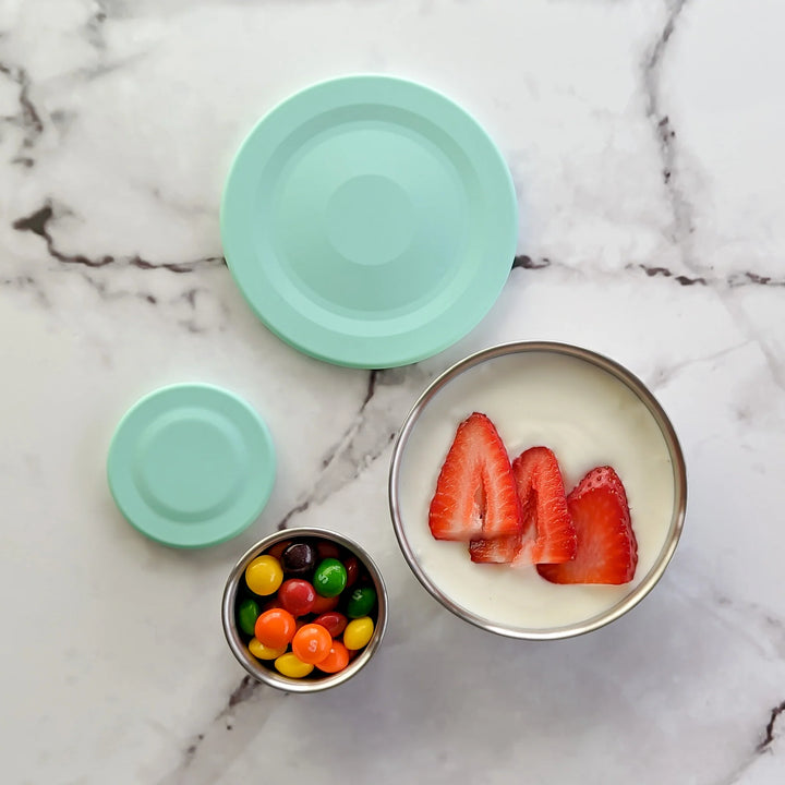 Ecococoon Stainless Steel Snack Pots - Mint