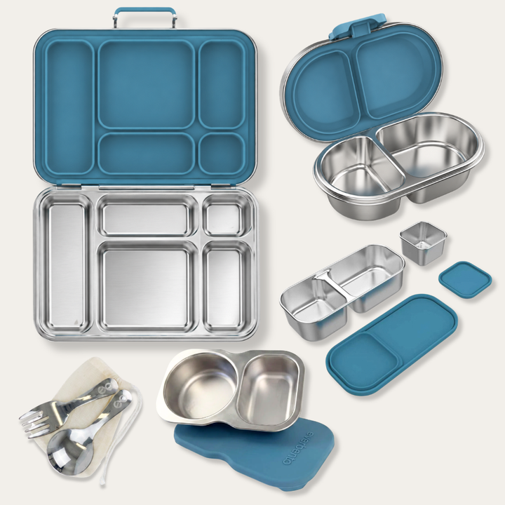 EverBento Ultimate Stainless Steel Bento Bundle - Bluebell Blue