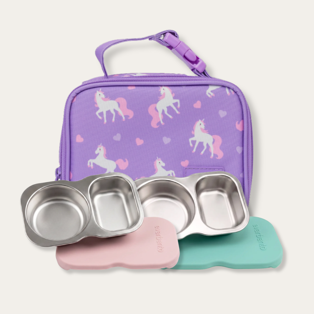 EverBento 2 x DipDuo + MontiiCo Mini Bag Bundle - Unicorn