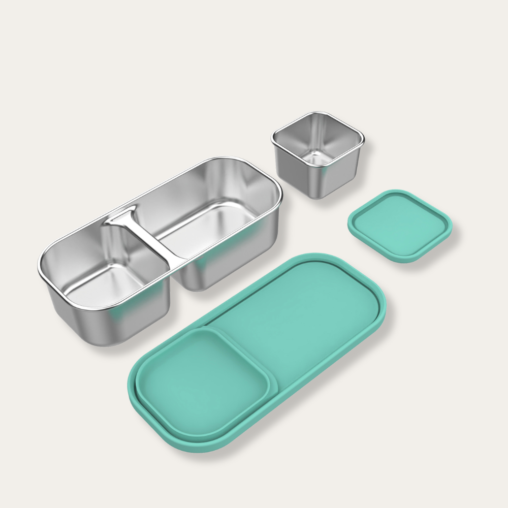 EverBento Stainless Steel & Silicone Dip Pot Set 4pk Bundle - River Mint
