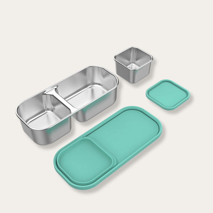 EverBento Stainless Steel & Silicone Dip Pot Set 4pk Bundle - River Mint