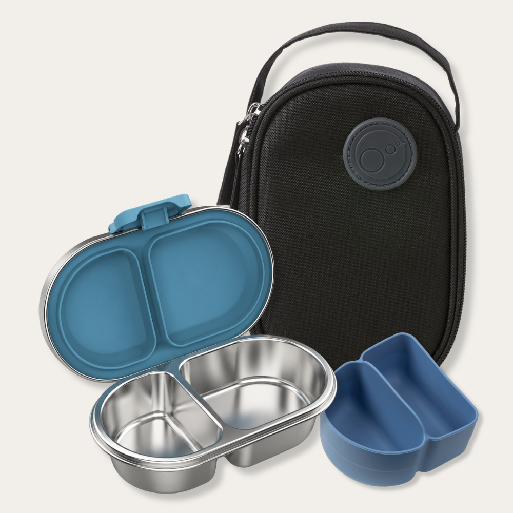 EverBento & b.box Stainless Steel Snack Bundle - Bluebell/Black