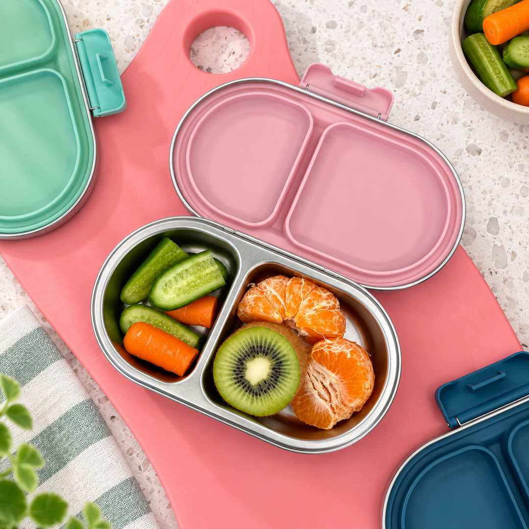 EverBento & MontiiCo Snack Box + Bag Bundle - Posie/Twirl