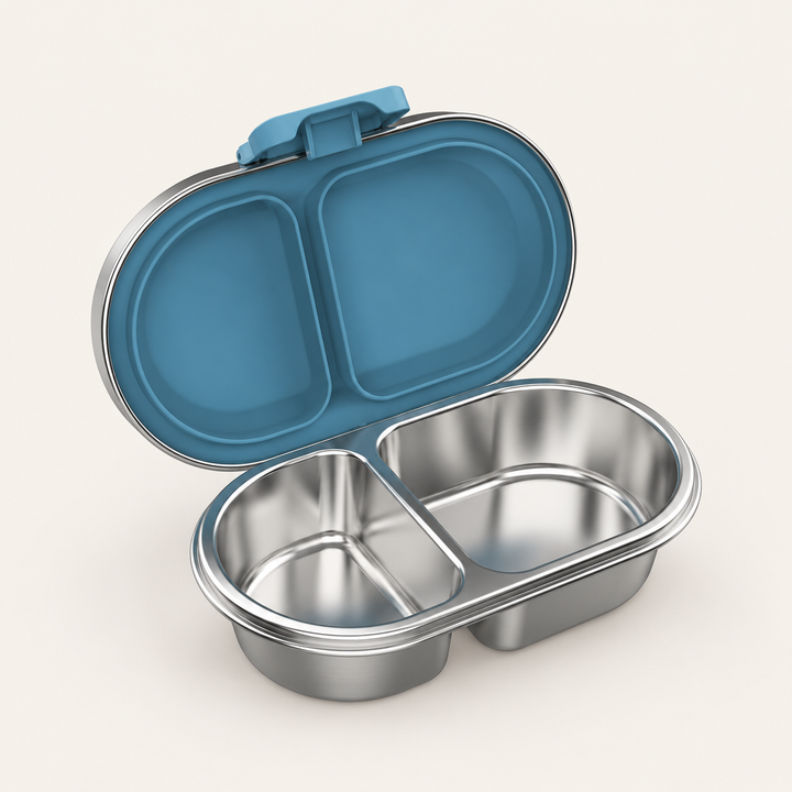 EverBento & PackIt Stainless Steel Snack Bundle - Bluebell/Black