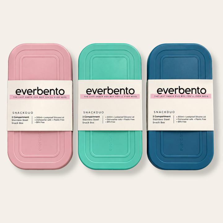 COMING SOON - EverBento Stainless Steel & Silicone Snack Duo - Bluebell Blue