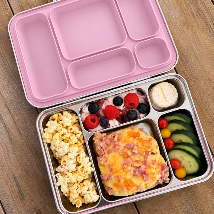 EverBento Classic Stainless Steel & Silicone Bento 3pk Bundle - Posie Pink