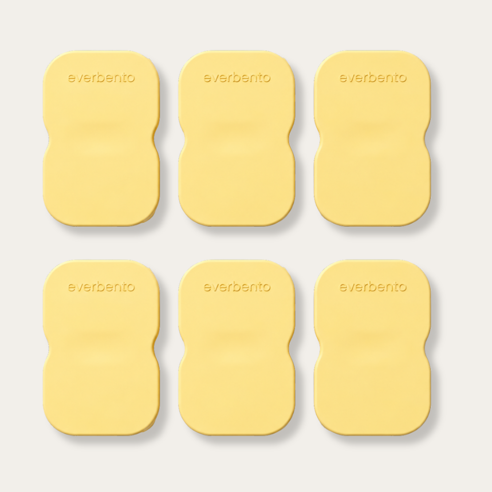 EverBento Stainless Steel & Silicone DipDuo 6pk Bundle - Buttercup Yellow