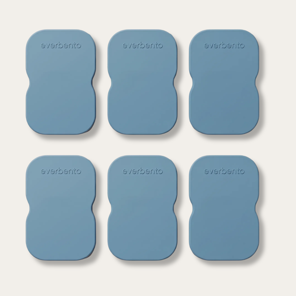 EverBento Stainless Steel & Silicone DipDuo 6pk Bundle - Bluebell Blue