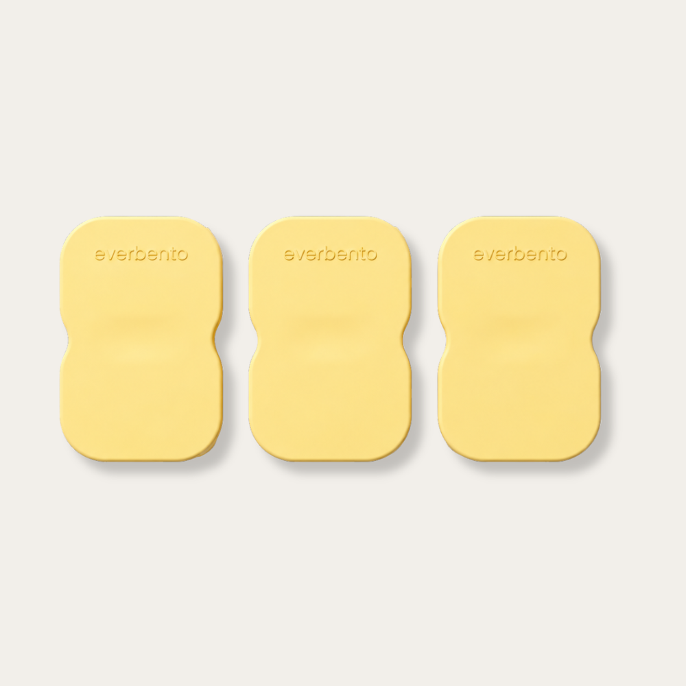EverBento Stainless Steel & Silicone DipDuo 3pk Bundle - Buttercup Yellow
