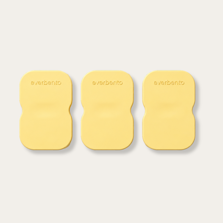 EverBento Stainless Steel & Silicone DipDuo 3pk Bundle - Buttercup Yellow