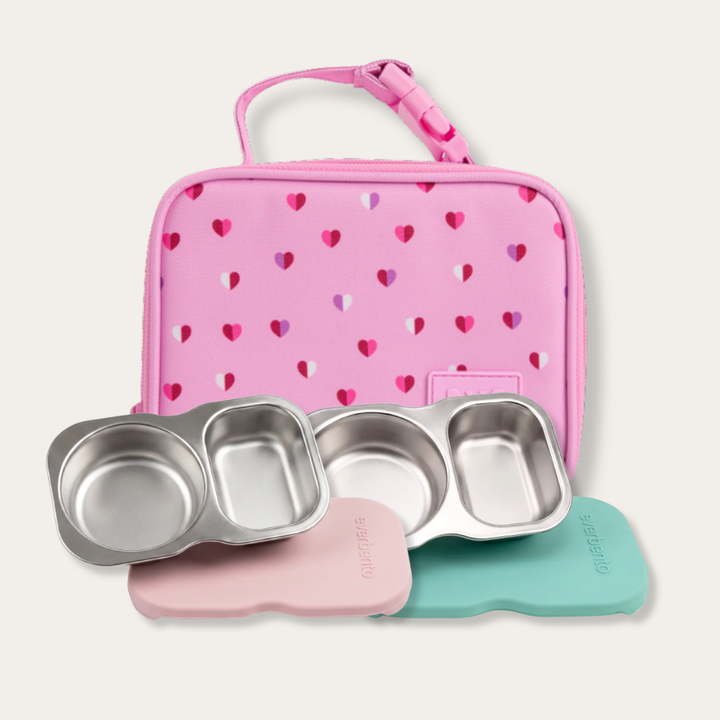 EverBento 2 x DipDuo + MontiiCo Mini Bag Bundle - Sweetheart