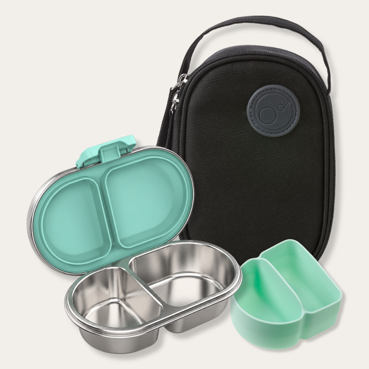 EverBento & b.box Stainless Steel Snack Bundle - River/Black