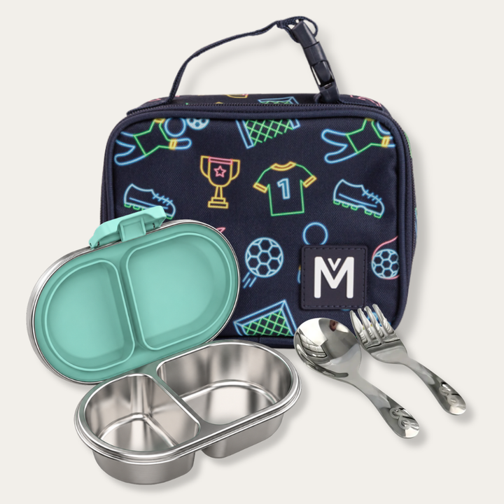 EverBento & MontiiCo Snack Box + Bag Bundle - River/Goal Keeper