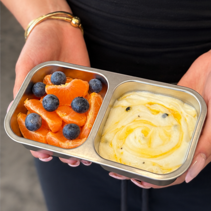 COMING SOON - EverBento Stainless Steel & Silicone Snack Duo - Bluebell Blue