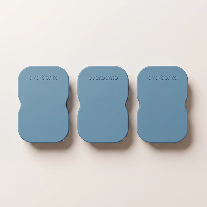EverBento Stainless Steel & Silicone DipDuo 3pk Bundle - Bluebell Blue