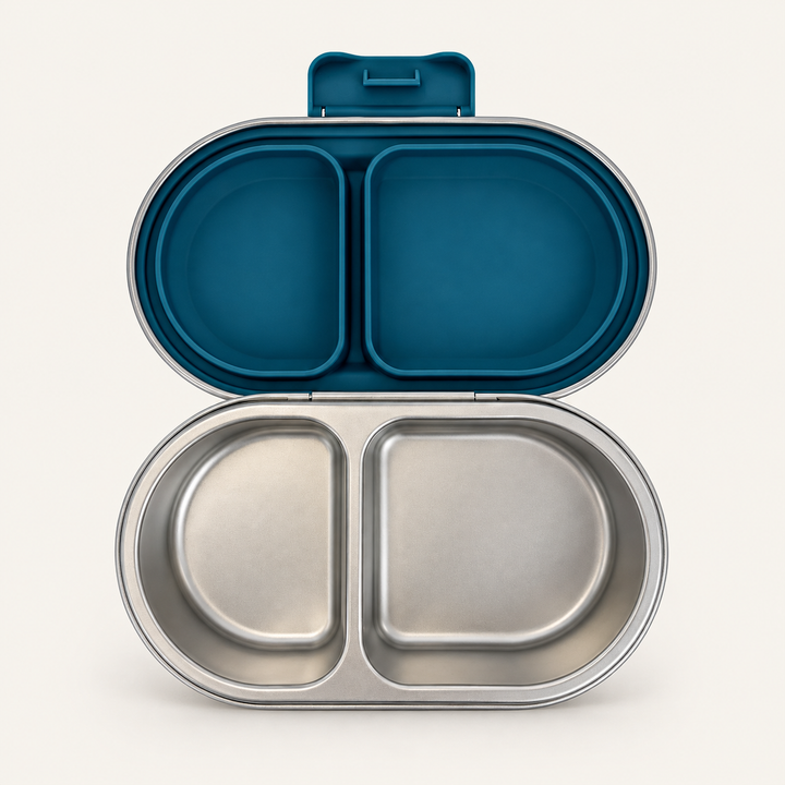 EverBento & PackIt Stainless Steel Snack Bundle - Bluebell/Black