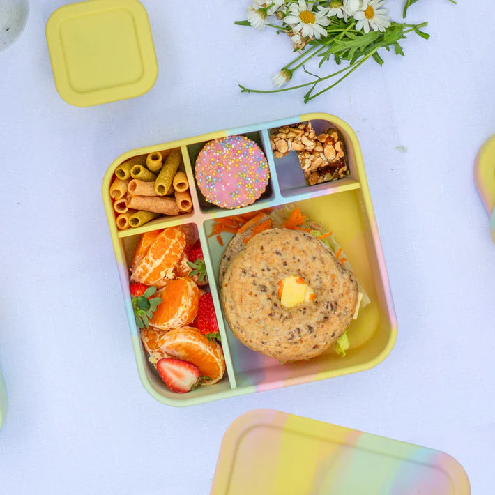 Silicone BIG Bento Lunch Box - Fairy Floss