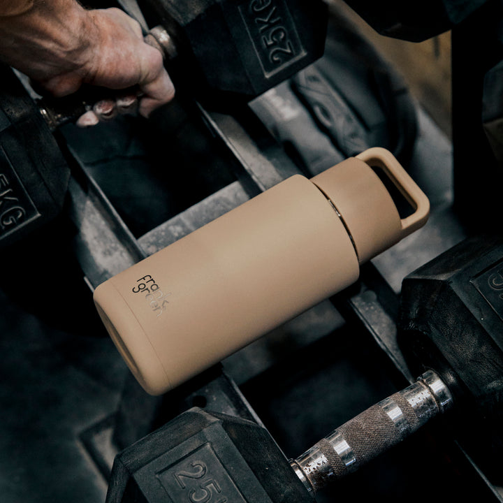 Frank Green Grip Finish & Lid Insulated Bottle - Soft Stone